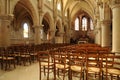 The interior of the church of Vigny in Val d Oise Royalty Free Stock Photo