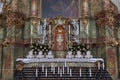 The interior of the Church Wieskirche - a UNESCO world heritage site. The authors are brothers Dominic Zimmerman and Johann Baptis