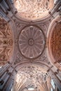 Interior Circular Ceiling of the Mosque Cathedral Mezquita Catedral of Cordoba, Andalusia