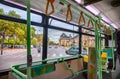 Interior of city bus Royalty Free Stock Photo