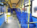 Interior of a city bus Royalty Free Stock Photo