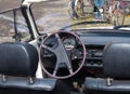 Interior of a classic beetle car Royalty Free Stock Photo