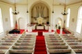 Interior of the Classic Greenfield Hill Congregational Church, Connecticut