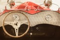 Interior of a classic kit car convertible Royalty Free Stock Photo