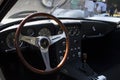 Interior of a classic Lamborghini at Concours d`Elegance Paleis Soestdijk. Classic sports car. Royalty Free Stock Photo