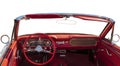 interior of classic retro convertible Royalty Free Stock Photo
