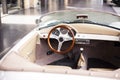 Interior of the classic retro vehicle antique car Royalty Free Stock Photo