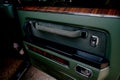 Interior of classic vintage car.luxury interior of a retro car Royalty Free Stock Photo