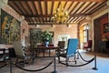 Interior of Clos Luce mansion in Amboise. Leonardo da Vinci lived here for the last three years of his life and died there on 2 Royalty Free Stock Photo