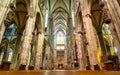 Interior of Cologne Cathedral, Germany Royalty Free Stock Photo