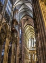 Interior of Cologne cathedral Royalty Free Stock Photo