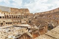 Interior of the Colosseum or Coliseum aka Flavian Amphitheatre Anfiteatro Flavio, Colosseo, Rome, Italy Royalty Free Stock Photo