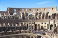 Interior of the Colosseum, Rome, Italy Royalty Free Stock Photo