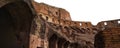 Panoramic Roman Colosseum interior, Roma, Italy Royalty Free Stock Photo