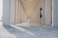 Interior columns at the cruise terminal - Doha Port