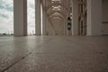 Interior columns at the cruise terminal - Doha Port