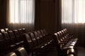 Interior of a Congress Palace, audience .