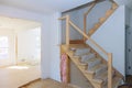 Interior construction of housing project with drywall installed door for a new home before installing Royalty Free Stock Photo