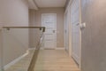 Interior of the corridor in the apartment with beige walls in a modern style Royalty Free Stock Photo