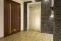 Interior of a corridor with elevator door Royalty Free Stock Photo