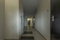 Interior of the corridor and hallway. view of the corridor, the transition from room to room of a small apartment. harmonious colo Royalty Free Stock Photo