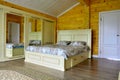 Interior in a country wooden house Royalty Free Stock Photo