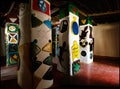 Interior of Cours Lamido Palace, Ngaoundere, cameroon