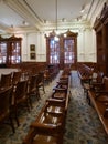 Interior court of Criminal Appeals Courtroom Texas Royalty Free Stock Photo