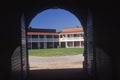 Interior of courtyard of Fort McHenry National Monument in Baltimore, MD