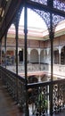 Interior and courtyard of the green mansion in Penang Royalty Free Stock Photo