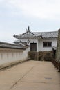 interior courtyard of Himeji castle, Japan