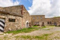 Interior courtyard of historical fortress Spitzberg- Ostrog in Srebrna Gora, Poland Royalty Free Stock Photo