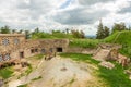 Interior courtyard of historical fortress Spitzberg- Ostrog in Srebrna Gora, Poland