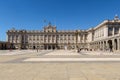 Interior Courtyard Of The Royal Palace Of Madrid. June 15, 2019. Madrid. Spain. Travel Tourism Holidays Royalty Free Stock Photo