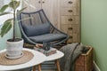 Interior of cozy balcony