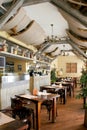 Interior of cozy italian restaurant Royalty Free Stock Photo