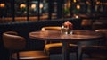 Interior of cozy restaurant. Contemporary design in loft style Royalty Free Stock Photo