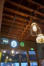 Interior of a craft beer bar restaurant Royalty Free Stock Photo