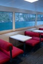 Interior of cruise with beautiful scenic of milford sound in fiordland national park new zealand Royalty Free Stock Photo