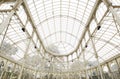 Interior of crystal palace in Madrid, Spain. Royalty Free Stock Photo