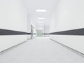 Interior 3D rendering Corridors For Operating Room