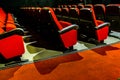 Empty Cinema Interior View Royalty Free Stock Photo