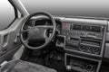 dashboard, car interior 90s Royalty Free Stock Photo