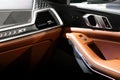 Interior dashboard view BMW X7 M60i xDrive (G07) car