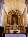 Interior decor of Sao Pedro catholic church in Ponta Delgada in Azores