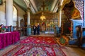 The interior decoration of the church in the village of Zheravna in the Balkan Mountains of Bulgaria Royalty Free Stock Photo