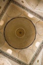 Interior decoration of the cupola of the mosque of Bibi Khanum in Samarkand Royalty Free Stock Photo