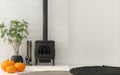 Interior Decoration For Halloween With Vintage Fireplace