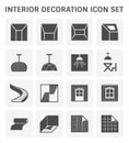 Interior decoration icon Royalty Free Stock Photo