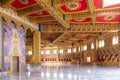Interior decoration inside Phra Maha Chedi Chai Mongkol in Roi Et province, northeastern Thailand